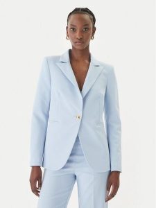 Rinascimento Marynarka CFC0128640003 Błękitny Regular Fit. Niebieskie marynarki i żakiety Rinascimento, s, bez wzorów, z syntetyku. Za 594,99 zł.