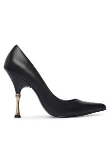 Just Cavalli Szpilki 80RA3S41 ZPB93 Czarny. Czarne szpilki Just Cavalli, bez wzorów, ze skóry, bez obcasa. Za 683,99 zł.