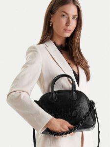 Just Cavalli Torebka 80RA4BC5 ZSD86 Czarny. Czarne torebki klasyczne Just Cavalli, bez wzorów, ze skóry, bez dodatków. Za 640,99 zł.