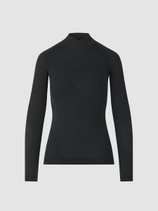 Koszulka termoaktywna damska Lady Fusyon Uw Shirt Lg Sl Turtleneck. Czarne koszule nocne UYN, bez wzorów, z materiału, bez ramiączek. Za 449,85 zł.
