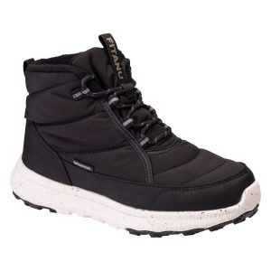 Buty Fitanu Vintar Eco 92800623895 czarne. Czarne buty zimowe z gumy, bez obcasa, bez zapięcia. Za 434,19 zł.