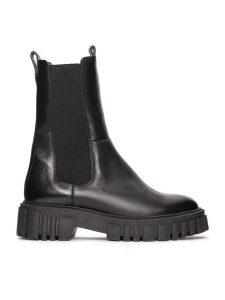 Clarks Sztyblety Page Top 26178409 Czarny. Czarne botki Clarks, bez wzorów, ze skóry, bez obcasa, na płaskiej podeszwie, bez zapięcia. Za 479,99 zł.