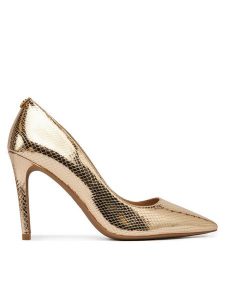 MICHAEL Michael Kors Szpilki Alina Flex High Pump 40R4HNHP1M Złoty. Żółte szpilki MICHAEL Michael Kors, bez wzorów, ze skóry, bez obcasa. Za 649,99 zł.