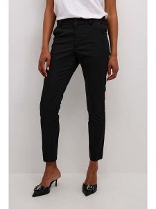 Kaffe Spodnie chino w kolorze czarnym rozmiar: 38. Czarne chinosy Kaffe, bez wzorów, z podwyższonym stanem. Za 164,95 zł.