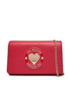 LOVE MOSCHINO Torebka JC4368PP0NKG0500 Czerwony. Czerwone torebki klasyczne LOVE MOSCHINO, bez wzorów, ze skóry, bez dodatków. Za 569,99 zł.