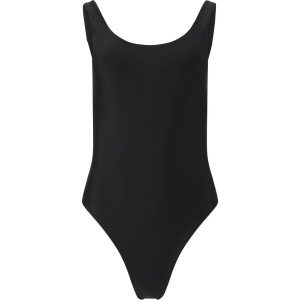 Damski kostium kąpielowy 1-częściowy Athlecia Isabella. Czarne stroje jednoczęściowe Athlecia, bez wzorów. Za 237,00 zł.
