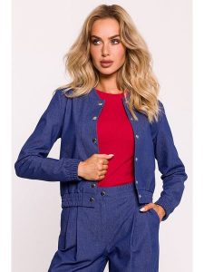 Made of emotion Bluza w kolorze niebieskim rozmiar: XL. Niebieskie bluzy Made Of Emotion, xl, bez wzorów, z bawełny, bez kaptura. Za 175,67 zł.