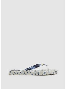 Pepe Jeans FOOTWEAR Japonki w kolorze białym rozmiar: 37. Białe klapki Pepe Jeans FOOTWEAR, bez wzorów, z jeansu, z otwartym noskiem, bez obcasa. Za 61,46 zł.