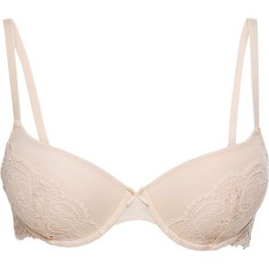 Biustonosz usztywniany bonprix pudrowy. Biustonosze marki bonprix. Za 34,99 zł.