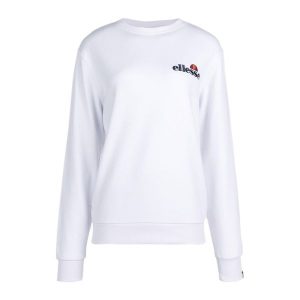 Bluza fitness damska Ellesse Triome Sweatshirt. Białe bluzy Ellesse, m, bez wzorów, bez kaptura. Za 149,99 zł.