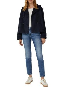 S.OLIVER RED LABEL Dżinsy - Slim fit - w kolorze niebieskim rozmiar: 46/L30. Niebieskie jeansy s.Oliver RED LABEL, z aplikacjami, ze skóry. Za 143,99 zł.