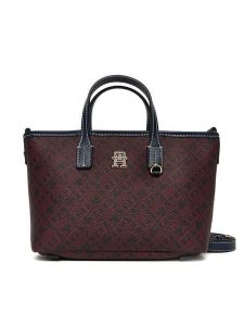 Tommy Hilfiger Torebka Th Monoplay Le Nano Tote AW0AW17717 Granatowy. Niebieskie torebki klasyczne TOMMY HILFIGER, bez wzorów, ze skóry, bez dodatków. Za 559,99 zł.