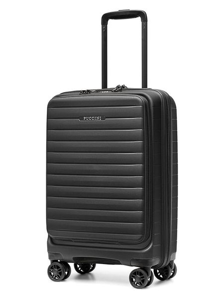 Puccini Walizka "Seoul" w kolorze czarnym - 36 x 56 x 21 cm rozmiar: onesize. Czarne walizki Puccini, bez wzorów, z materiału. Za 294,28 zł.