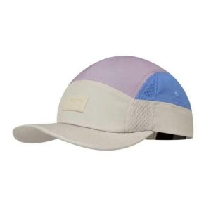 Damska czapka z daszkiem Buff 5 Panel Go Cap. Niebieskie czapki Buff, bez wzorów, z elastanu, sportowe. W wyprzedaży za 135,10 zł.