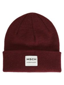 MOSS COPENHAGEN Czapka "Mojo" w kolorze bordowym rozmiar: onesize. Czerwone czapki Moss Copenhagen, bez wzorów, z materiału. Za 69,99 zł.
