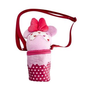 Saszetka na ramię z pluszu Cerda Disney Minnie. Czerwone nerki i saszetki MINI MOUSE, bez wzorów, z materiału. Za 73,55 zł.