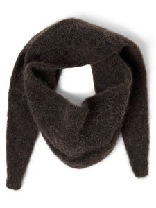 Samsøe Samsøe szalik z dzianiny z zawartością alpaki i merynosów - Sanor Kobiety Wełna merino brązowy, ONE SIZE. Brązowe szaliki Samsøe & Samsøe, bez wzorów, z dzianiny. Za 199,95 zł.