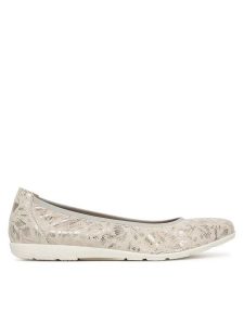 Caprice Baleriny 9-22150-42 Beżowy. Brązowe balerinki Caprice, bez wzorów, ze skóry, bez obcasa, bez zapięcia. Za 208,99 zł.