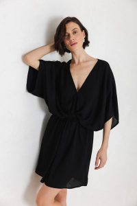 SUKIENKA RACHEL CZARNA XS - Flawless. Czarne sukienki Flawless, na co dzień, xs, bez wzorów, klasyczne, bez kołnierzyka, bez ramiączek, dopasowane. Za 479,00 zł.