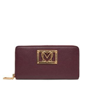 Portfel LOVE MOSCHINO. Czerwone portfele LOVE MOSCHINO, bez wzorów. Za 379,99 zł.