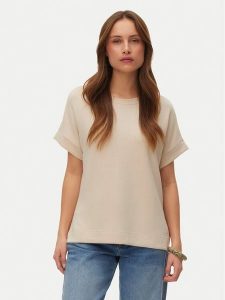 Vero Moda Bluzka Hali 10339414 Beżowy Regular Fit. Brązowe bluzki Vero Moda, xs, bez wzorów, z wiskozy, bez kołnierzyka, bez ramiączek. Za 109,99 zł.