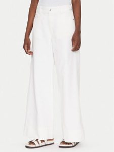 BOSS Jeansy Talashea 50537020 Écru Wide Leg. Jeansy Boss, bez wzorów, z bawełny. Za 429,99 zł.