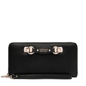 Portfel Guess. Czarne portfele Guess, z aplikacjami. Za 229,99 zł.