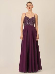 APART Sukienka w kolorze fioletowym rozmiar: 38. Różowe sukienki Apart, bez wzorów, bez kołnierzyka, bez ramiączek, maxi. Za 391,99 zł.