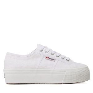 Superga. Białe trampki Superga, bez wzorów, bez zapięcia. Za 189,99 zł.