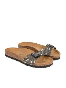 BABUNKERS Family Klapki ze wzorem rozmiar: 40. Klapki BABUNKERS Family, bez wzorów, z otwartym noskiem, bez obcasa. Za 130,99 zł.