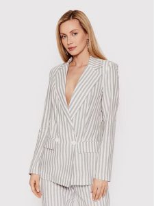 DeeZee Marynarka Natural Shades EMT002 Niebieski Regular Fit. Niebieskie marynarki i żakiety DeeZee, xs, bez wzorów, z bawełny. Za 229,99 zł.