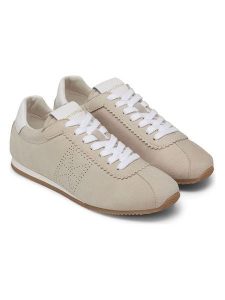 Marc O´Polo Skórzane sneakersy w kolorze beżowym rozmiar: 40. Brązowe trampki bez wzorów, ze skóry, bez zapięcia. Za 228,92 zł.