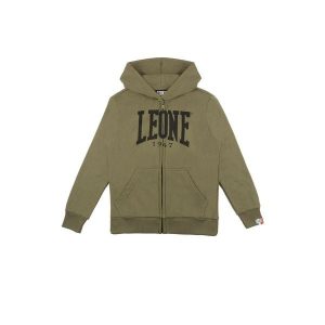 Bluza zimowa Leone 1947 Basic Kinder Kapuzen z reißverschluss. Zielone bluzy LEONE 1947 APPAREL, na zimę, bez wzorów, bez kaptura. W wyprzedaży za 107,36 zł.