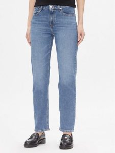 Tommy Hilfiger Jeansy Classic Straight Rw Mel WW0WW40634 Niebieski Straight Leg. Niebieskie jeansy TOMMY HILFIGER, bez wzorów, z bawełny. Za 299,99 zł.