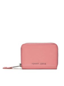 Tommy Jeans Portfel Tjw Ess Must Small Za Patent AW0AW15935 Różowy. Czerwone portfele Tommy Jeans, bez wzorów, z jeansu. Za 169,99 zł.