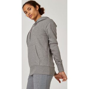 Bluza z kapturem damska Domyos Gym & Pilates. Białe bluzy DOMYOS, m, bez wzorów, z bawełny, z kapturem. W wyprzedaży za 79,99 zł.