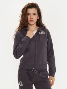 Kappa Bluza Femisa 351N2NW Szary Regular Fit. Szare bluzy Kappa, s, bez wzorów, z bawełny, bez kaptura. Za 169,99 zł.