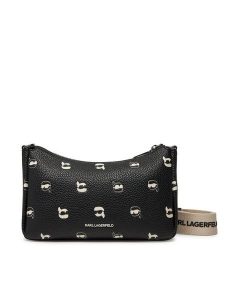 KARL LAGERFELD Torebka A2W30207 Czarny. Czarne listonoszki KARL LAGERFELD, bez wzorów, ze skóry, bez dodatków. Za 559,99 zł.