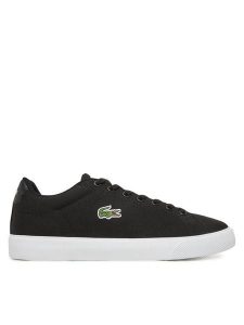 Lacoste Tenisówki 7-49CFA0004 Czarny. Czarne trampki Lacoste, bez wzorów, z materiału, bez zapięcia. Za 249,99 zł.