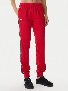 Kappa Spodnie dresowe cz303R5K0 Czerwony Slim Fit. Czerwone spodnie dresowe Kappa, xl, bez wzorów, z dresówki. Za 149,99 zł.