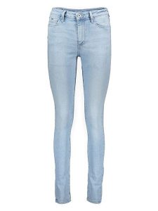 Pepe Jeans Dżinsy - Skinny fit - w kolorze błękitnym rozmiar: W29/L30. Niebieskie jeansy Pepe Jeans, z aplikacjami, z jeansu, z podwyższonym stanem. Za 149,31 zł.