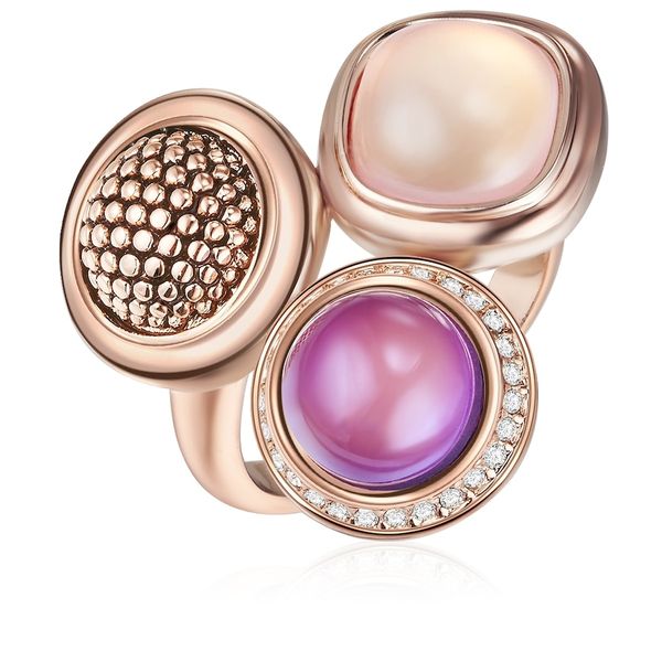 Lulu & Jane Stop metali Szkło Pierścionki 1 ct Damski. Białe pierścionki Lulu & Jane, pozłacane. Za 189,99 zł.