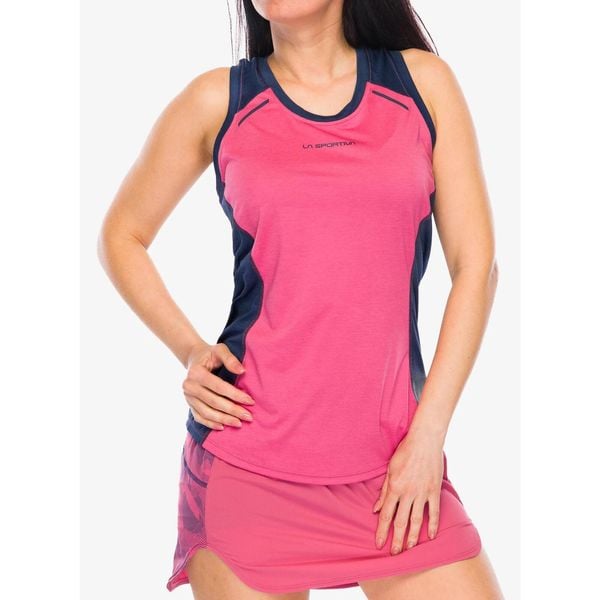 Top damski La Sportiva Tracer Tank. Czerwone topy La Sportiva, bez wzorów, bez kołnierzyka, bez ramiączek. Za 140,99 zł.