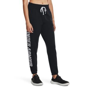 Spodnie dresowe damskie Under Armour Rival Terry Graphic Jogger. Czarne spodnie dresowe Under Armour, s, bez wzorów, z dresówki. Za 139,99 zł.