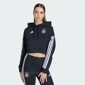 Bluza z kapturem Niemcy DNA. Czarne bluzy ADIDAS, bez wzorów, z kapturem. Za 259,00 zł.