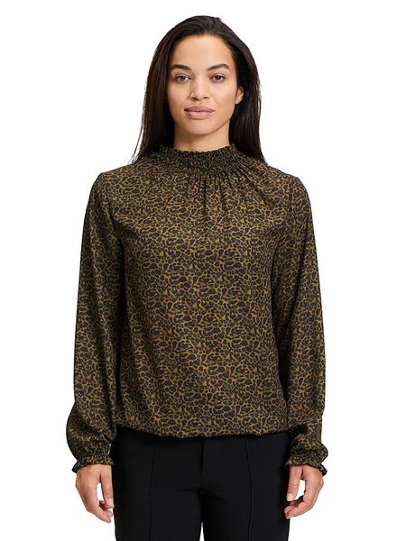 CARTOON Bluzka w kolorze jasnobrązowym rozmiar: 42. Brązowe bluzki Cartoon, bez wzorów, bez kołnierzyka, bez ramiączek. Za 100,28 zł.