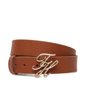 Pasek Tommy Hilfiger. Brązowe paski TOMMY HILFIGER, bez wzorów. Za 229,99 zł.