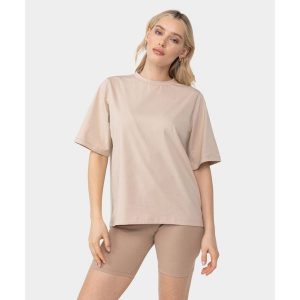 Koszulka Carpatree Cozy Leisure beżowa. Brązowe koszulki sportowe Carpatree, bez wzorów, z bawełny, bez ramiączek. W wyprzedaży za 119,99 zł.