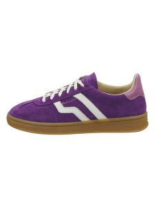 GANT Footwear Skórzane sneakersy w kolorze fioletowym rozmiar: 36. Różowe trampki GANT Footwear, bez wzorów, ze skóry, bez zapięcia. Za 197,63 zł.