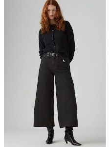 Levi's Dżinsy - Relaxed fit - w kolorze czarnym rozmiar: W29. Czarne jeansy Levi's®, z aplikacjami, z bawełny, z podwyższonym stanem. Za 267,92 zł.